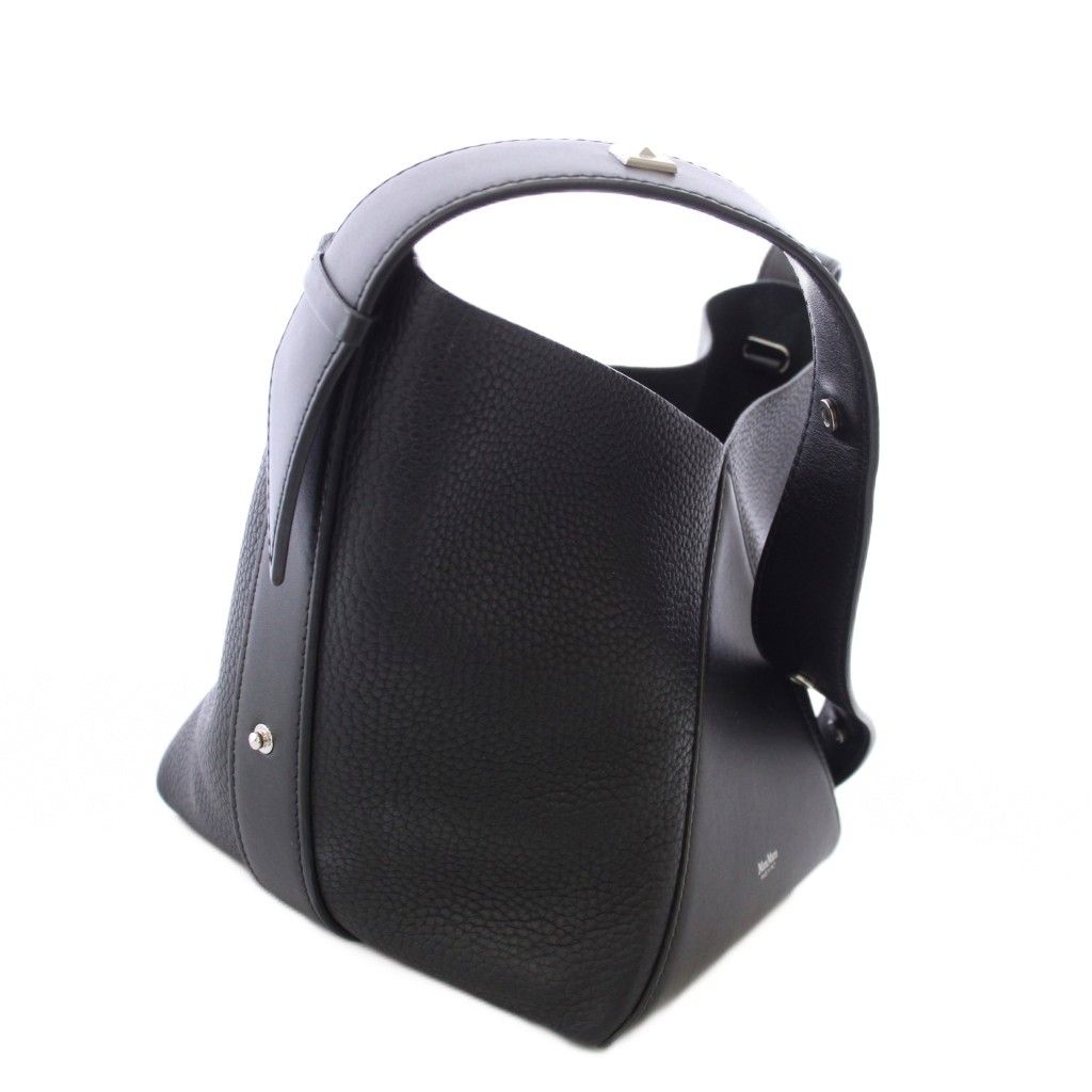 Max Mara Mmbuckets Calf Leather Small Bucket Bag Black TK — view 3