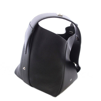 Max Mara Mmbuckets Calf Leather Small Bucket Bag Black TK — view 3