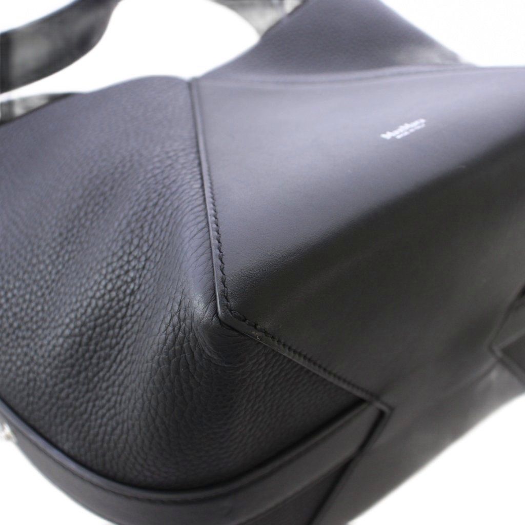 Max Mara Mmbuckets Calf Leather Small Bucket Bag Black TK — view 7