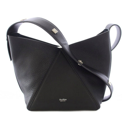 Max Mara Mmbuckets Calf Leather Small Bucket Bag Black TK