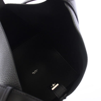 Max Mara Mmbuckets Calf Leather Small Bucket Bag Black TK — view 4