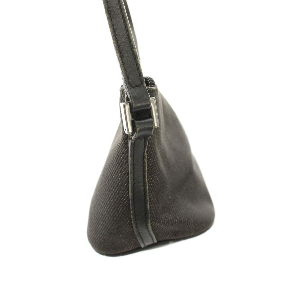 Gucci Pouch Denim Handbag Mini Black YM OH — view 3