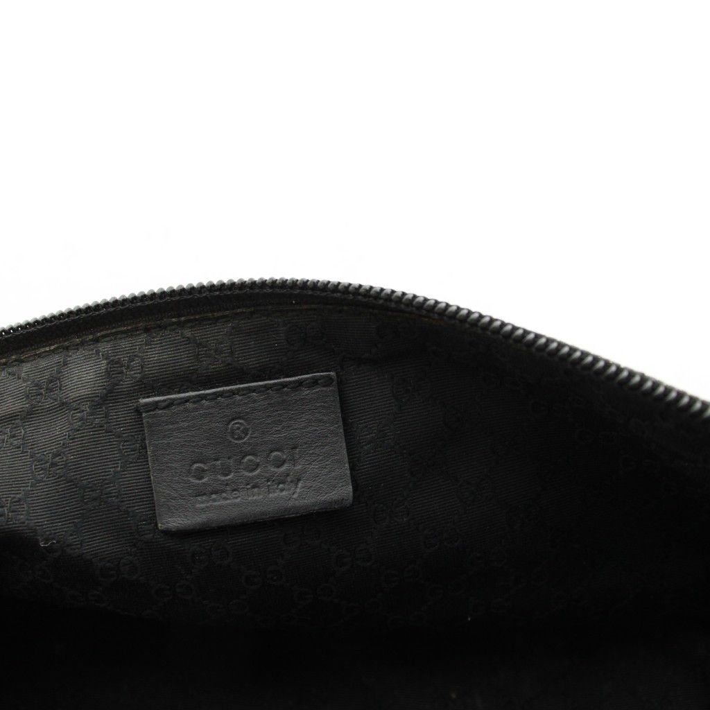 Gucci Pouch Denim Handbag Mini Black YM OH — view 6