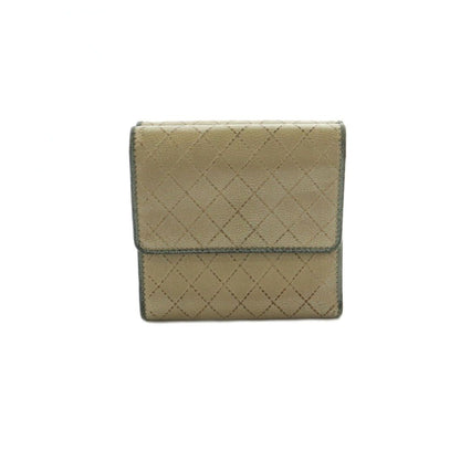 Chanel Bicolor Trifold Wallet Coin Purse Compact Beige — view 2