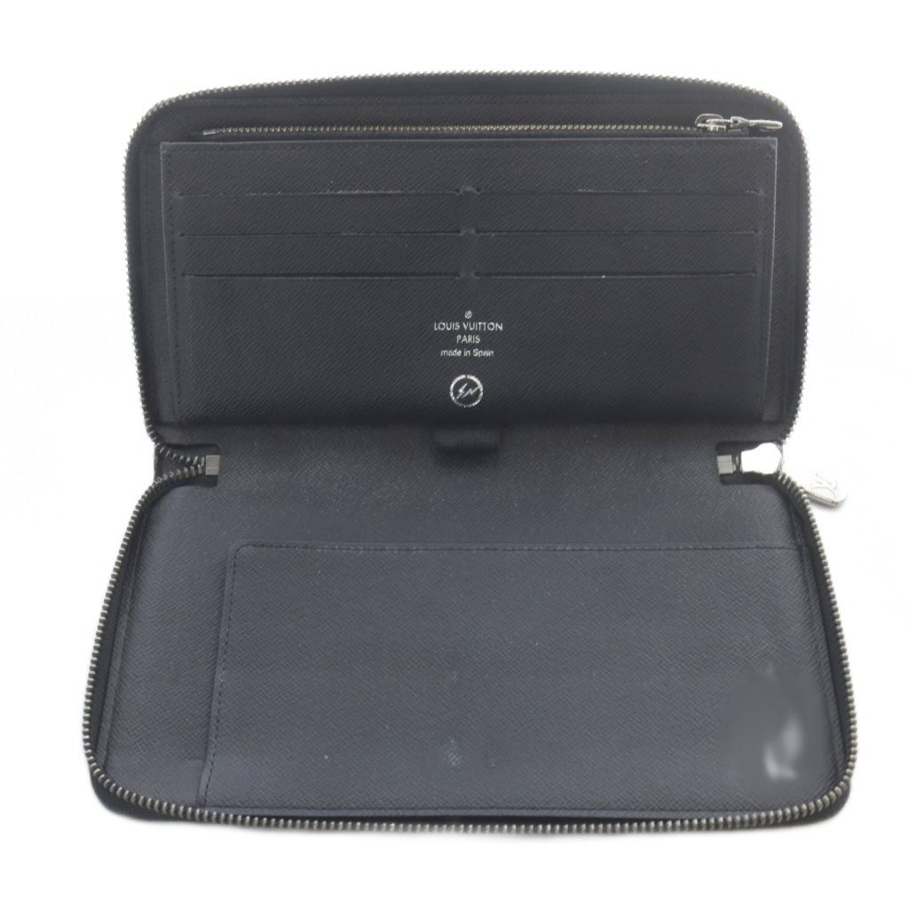 Louis Vuitton Monogram Eclipse Flash Zippy Organizer Wallet Gray — view 6