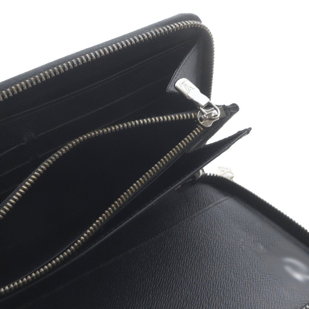 Louis Vuitton Monogram Eclipse Flash Zippy Organizer Wallet Gray — view 8