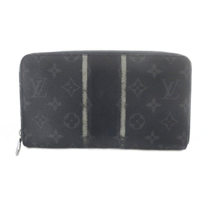 Louis Vuitton Monogram Eclipse Flash Zippy Organizer Wallet Gray — view 2