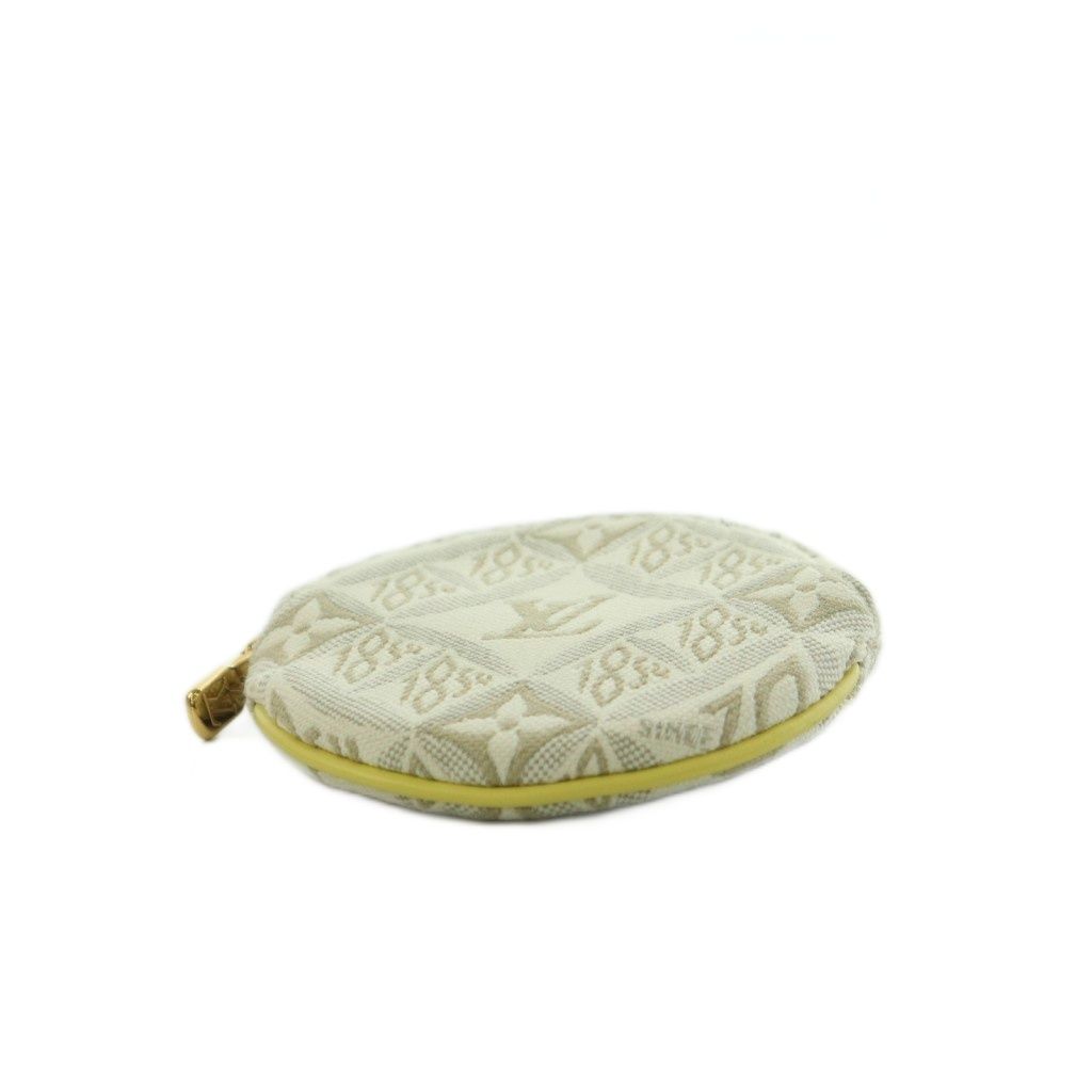 Louis Vuitton Porte-Monnaie Long Coin Purse All Pattern Off White Cream Yellow — view 4