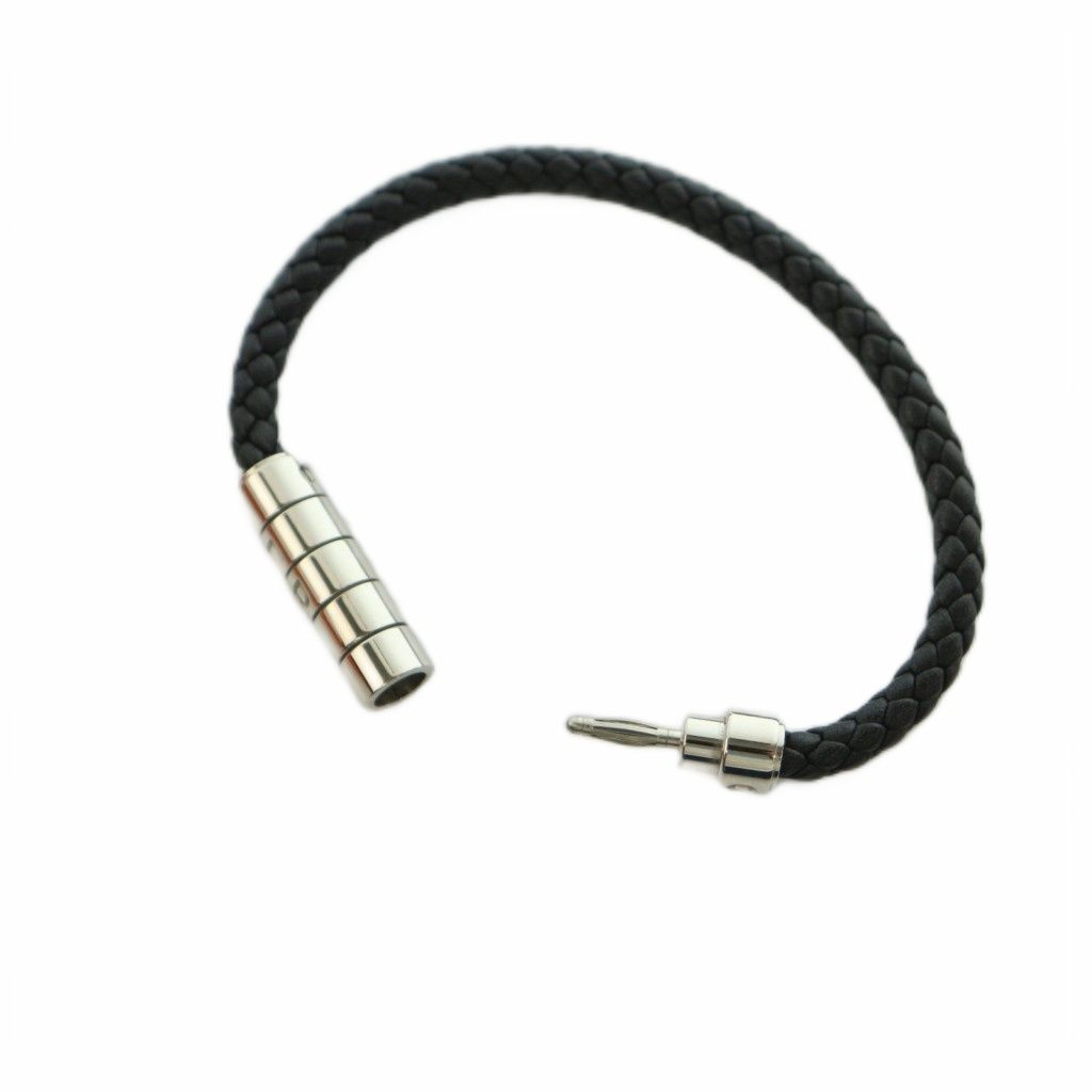 Hermes Goliath Code Bracelet Logo Parts Black — view 4