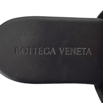 Bottega Veneta Patch Flat Mules Slide Sandals Square Toe Lambskin Leather — view 6