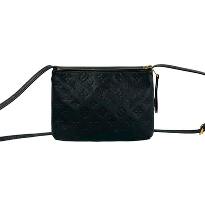 Louis Vuitton Monogram Empreinte Leather Shoulder Bag Pochette Noir — view 3