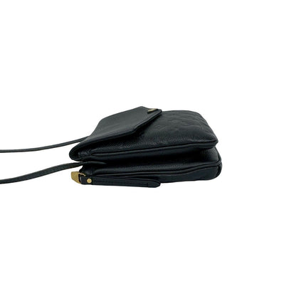 Louis Vuitton Monogram Empreinte Leather Shoulder Bag Pochette Noir — view 5
