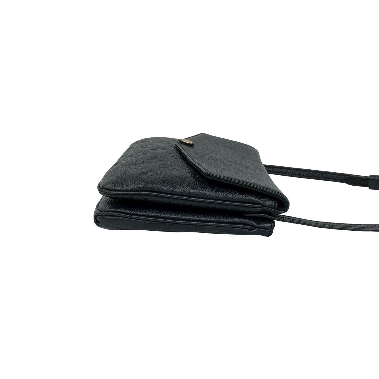 Louis Vuitton Monogram Empreinte Leather Shoulder Bag Pochette Noir — view 6