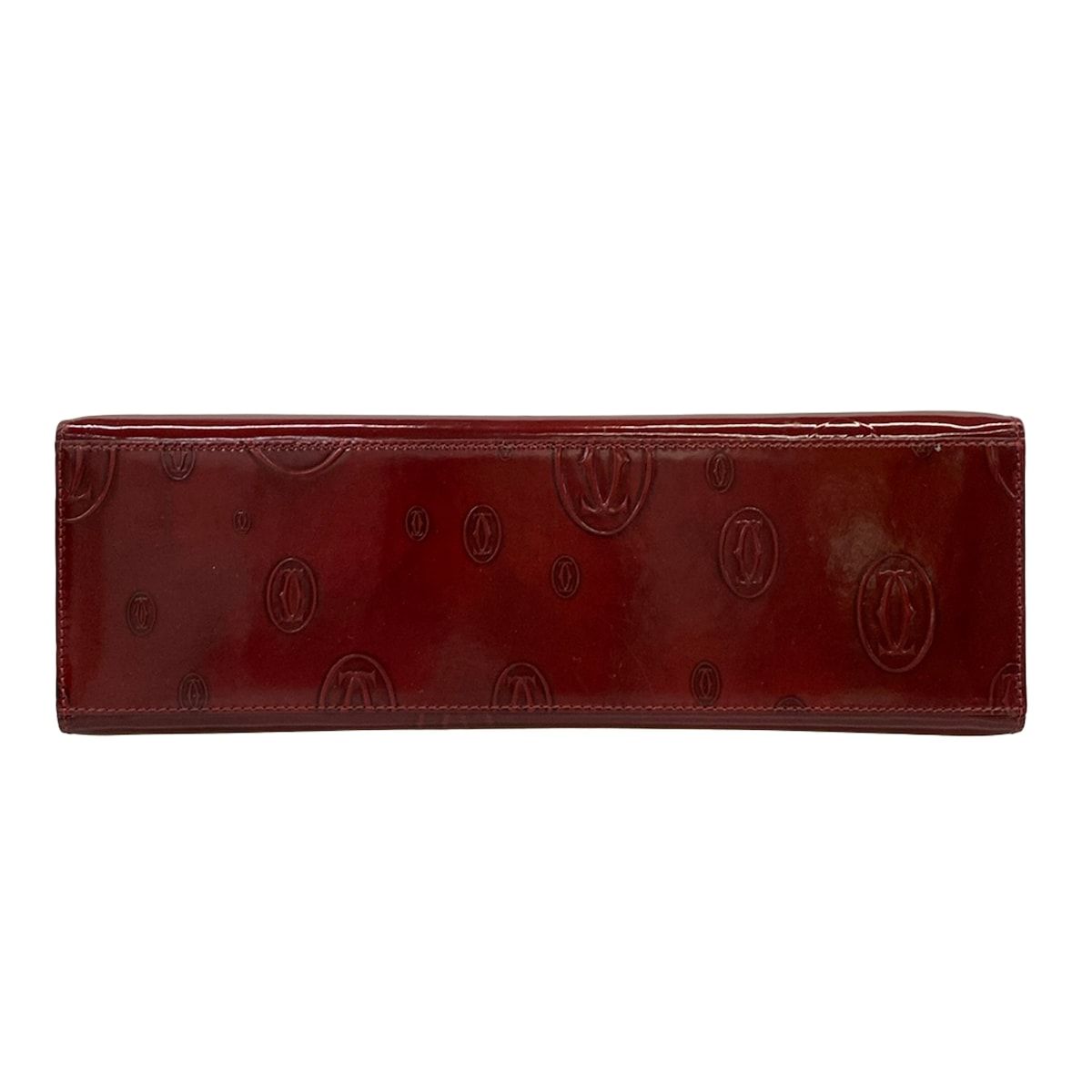 Cartier Handbag Happy Birthday Bordeaux Top Handle Leather — view 5
