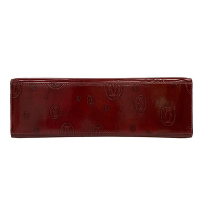 Cartier Handbag Happy Birthday Bordeaux Top Handle Leather — view 5