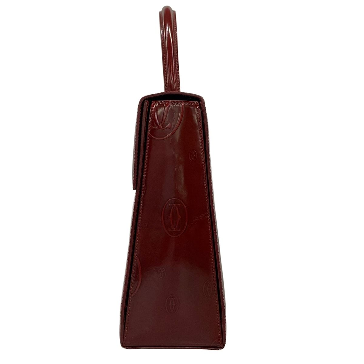 Cartier Handbag Happy Birthday Bordeaux Top Handle Leather — view 2