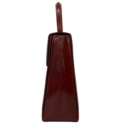 Cartier Handbag Happy Birthday Bordeaux Top Handle Leather — view 2