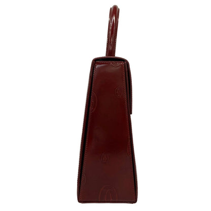 Cartier Handbag Happy Birthday Bordeaux Top Handle Leather — view 4