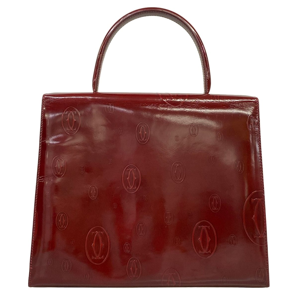 Cartier Handbag Happy Birthday Bordeaux Top Handle Leather — view 3