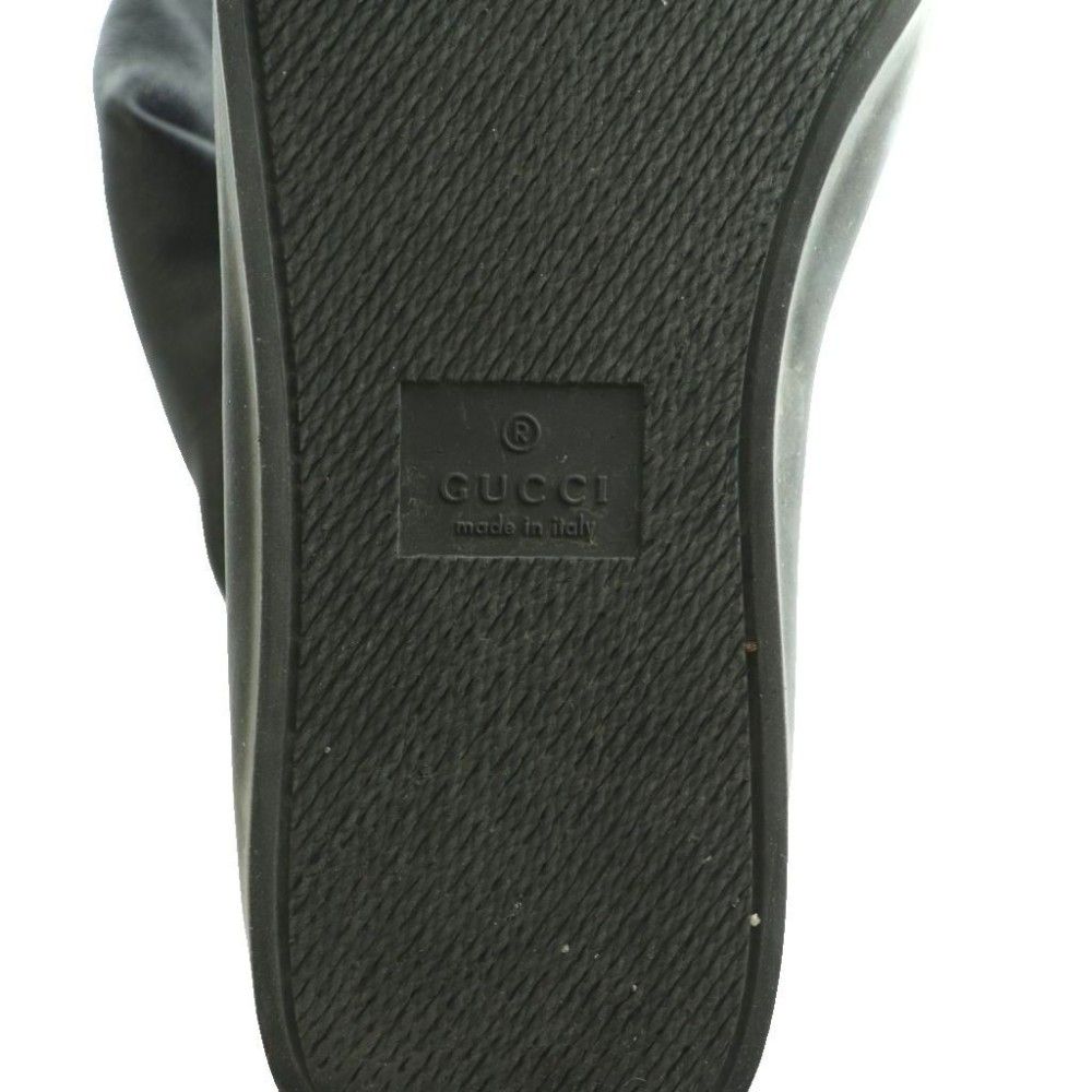 Gucci Middle Boots Long Leather Fur Black SS — view 7