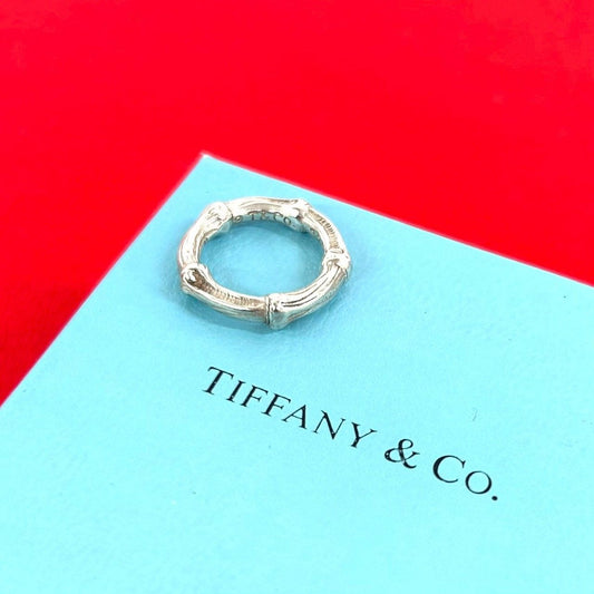 Tiffany & Co Bamboo Ring 925 Sterling Silver 0424