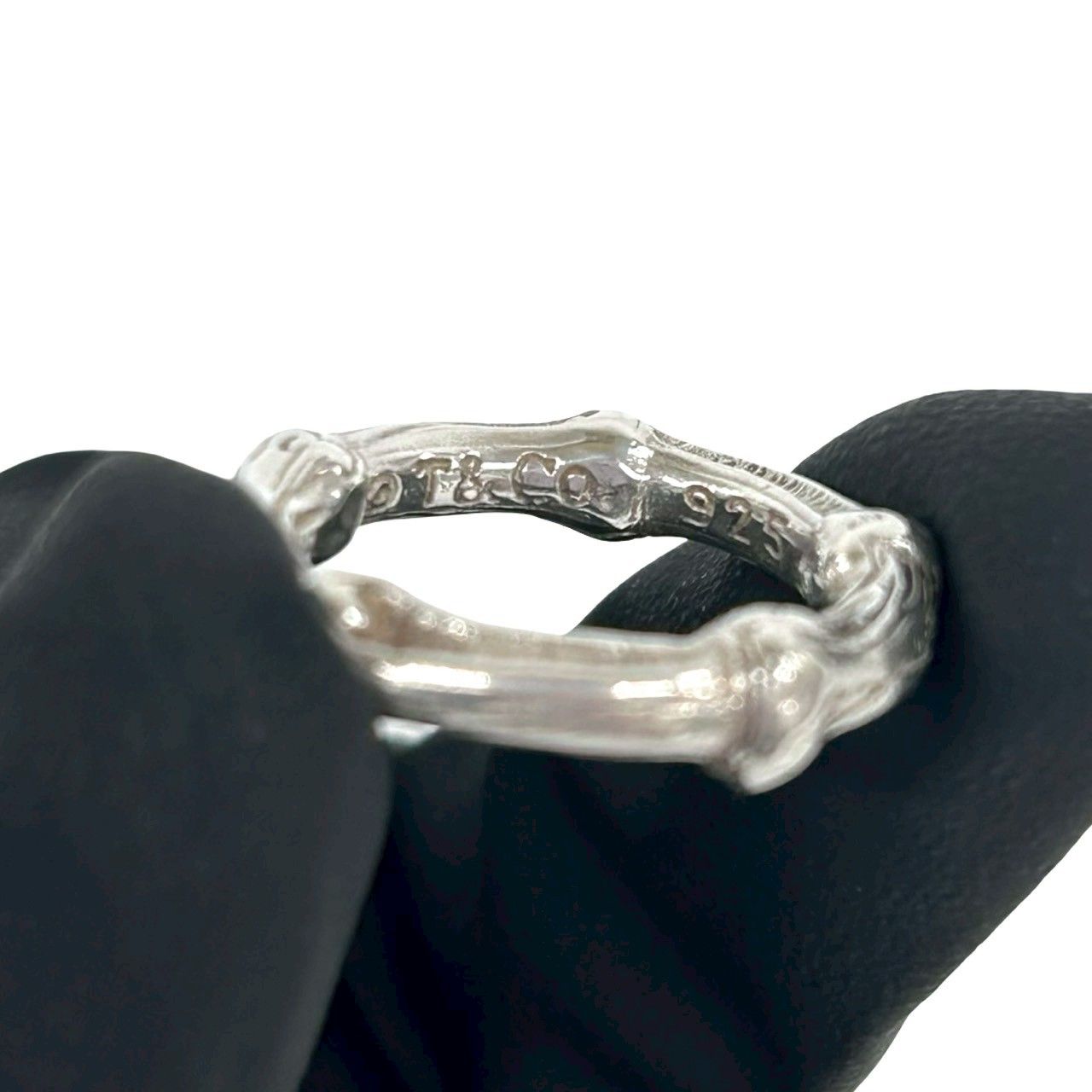 Tiffany & Co Bamboo Ring 925 Sterling Silver 0424 — view 3