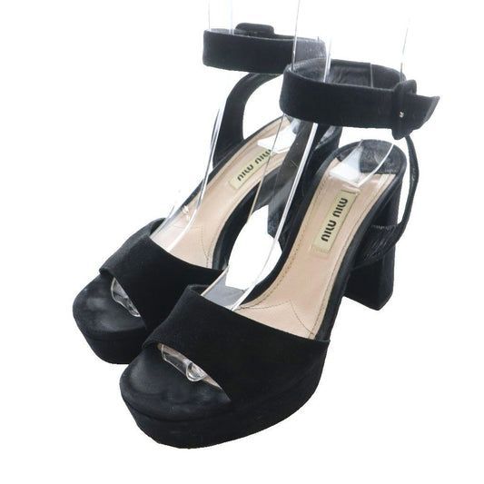 Miu Miu Miu Sandals Suede 35.5 Black SS