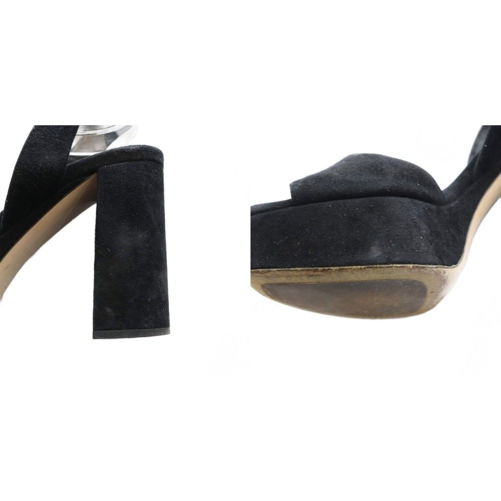 Miu Miu Miu Sandals Suede 35.5 Black SS — view 9