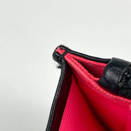 Chanel Cambon Line Chain Wallet CC Logo Shoulder Bag Leather Black — view 7