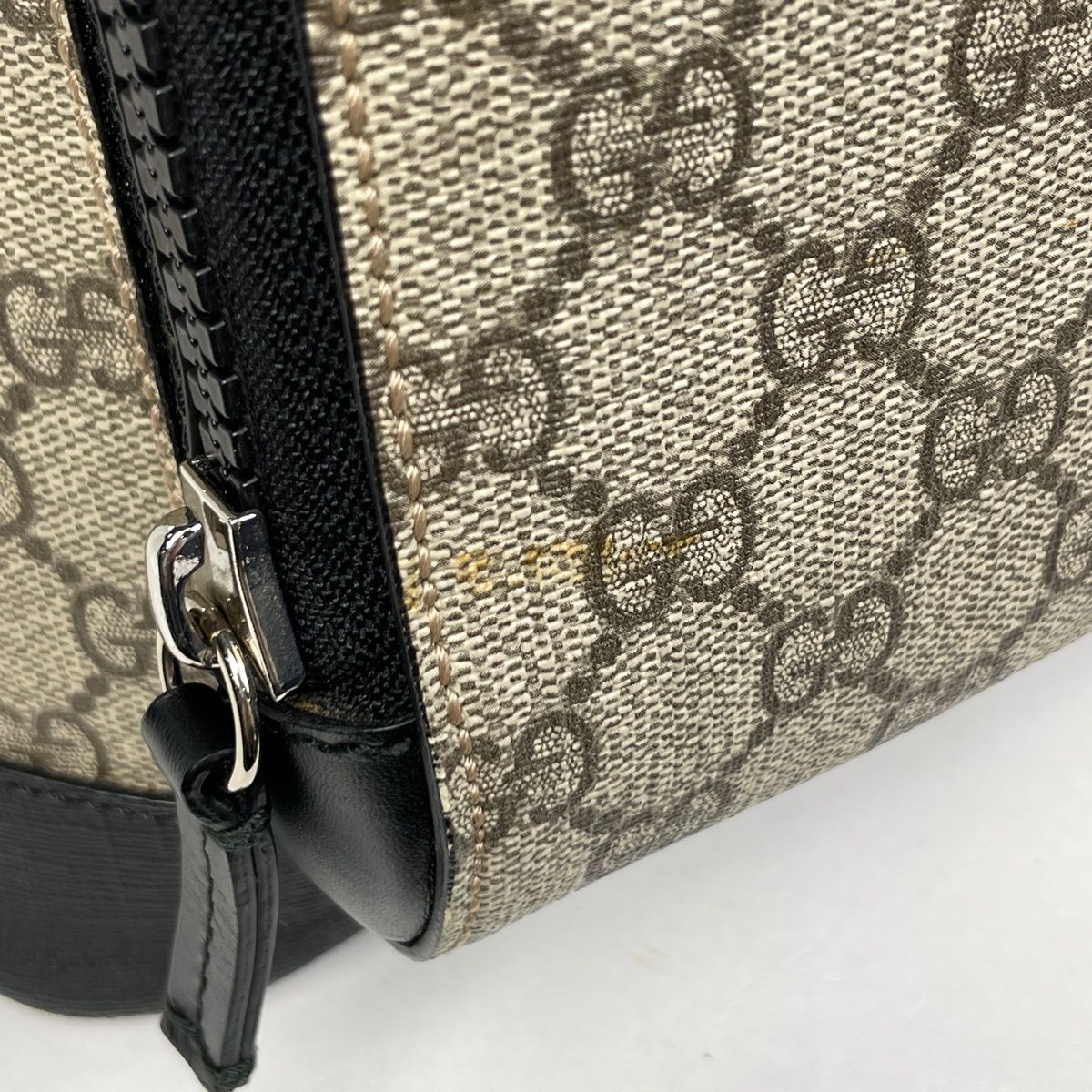 Gucci GG Pattern Backpack Supreme Beige Black — view 5
