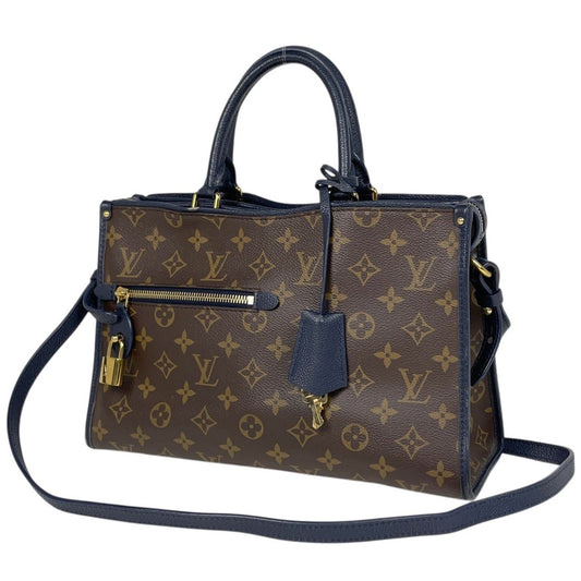 Louis Vuitton Popincourt PM 2-Way Handbag Monogram Brown Marine
