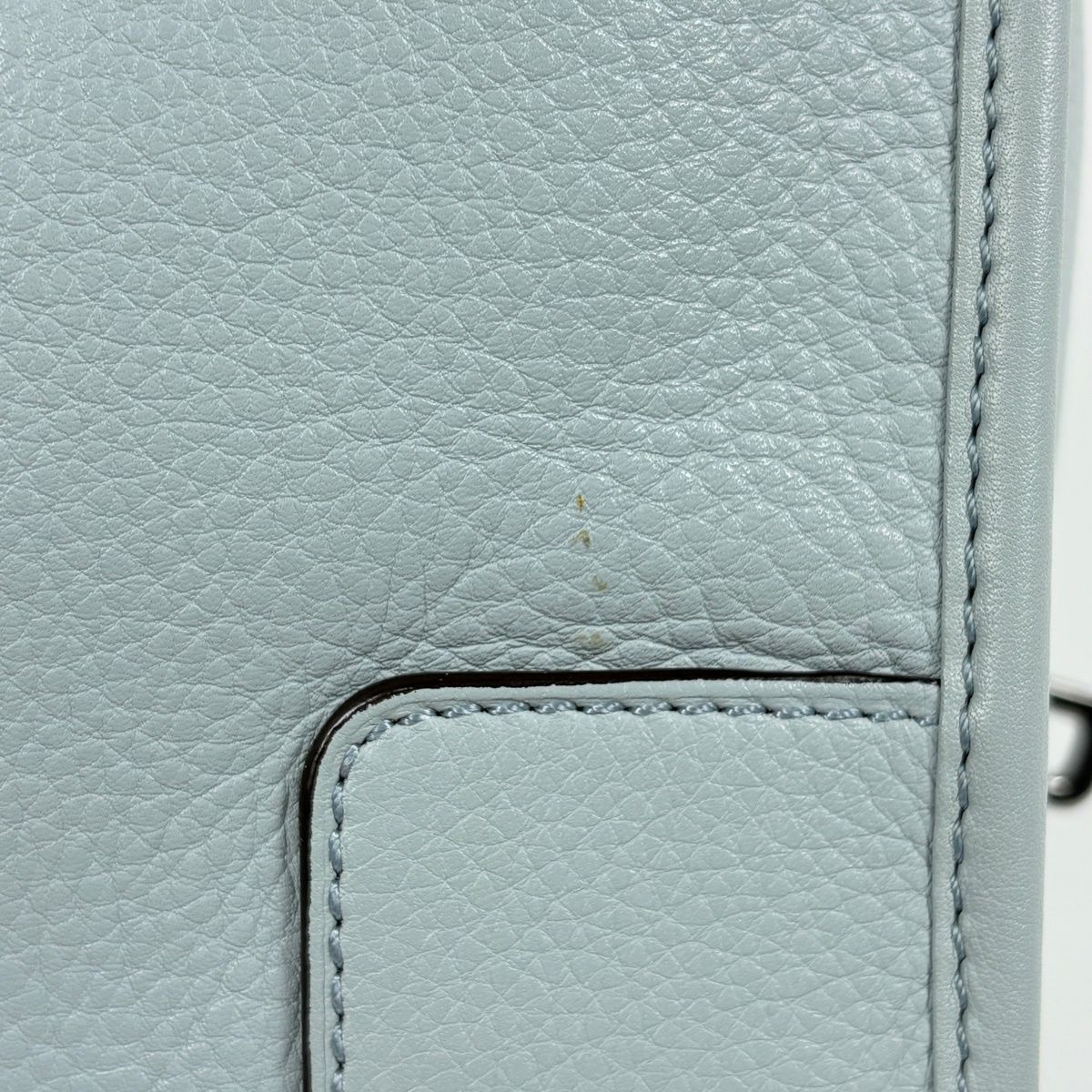 Loewe Amazona 28 Limited Edition Leather Light Blue Handbag — view 4