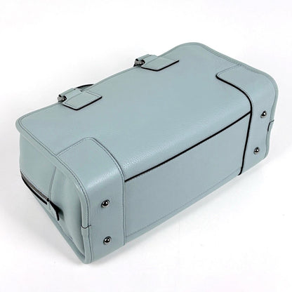 Loewe Amazona 28 Limited Edition Leather Light Blue Handbag — view 2