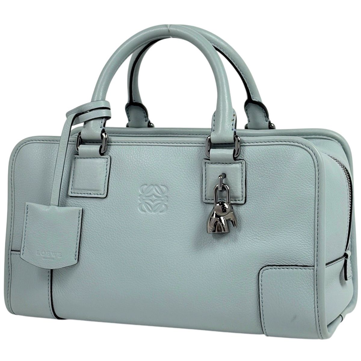Loewe Amazona 28 Limited Edition Leather Light Blue Handbag