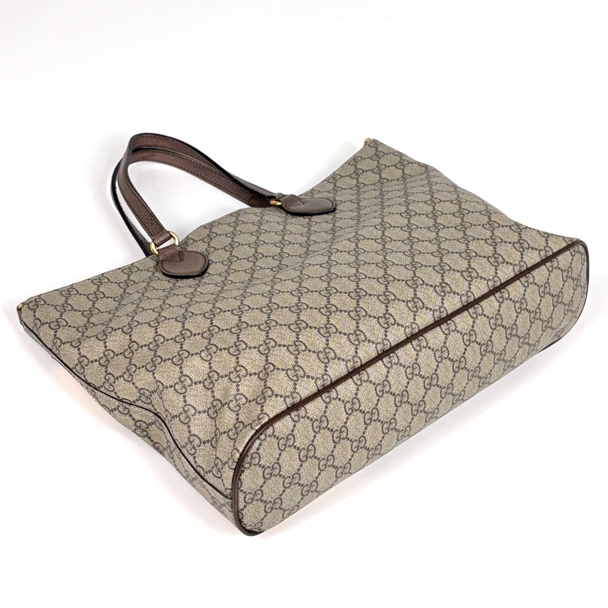 Gucci Courier Tote Sherry Line Web 2-Way Beige Multicolor — view 2