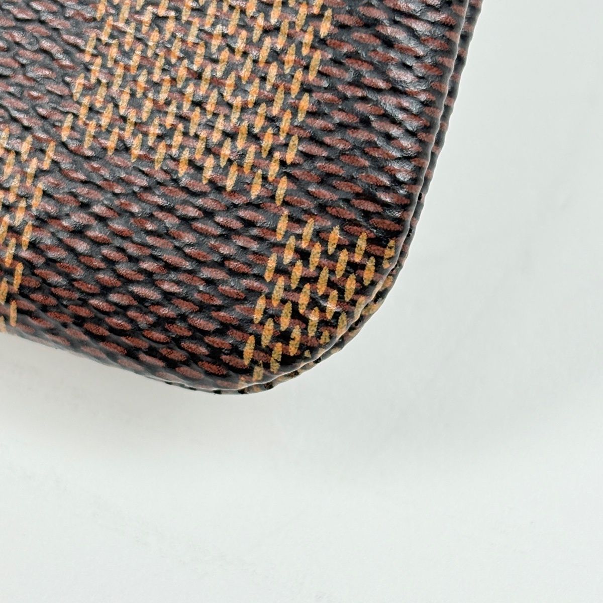Louis Vuitton Pochette Cles Key Ring Coin Case Damier Brown — view 3