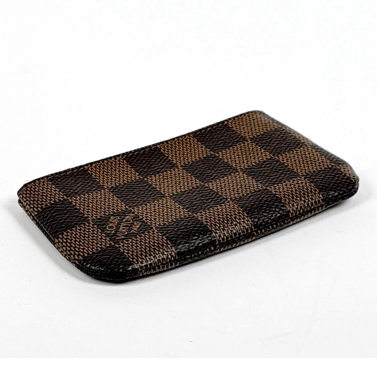 Louis Vuitton Pochette Cles Key Ring Coin Case Damier Brown — view 2