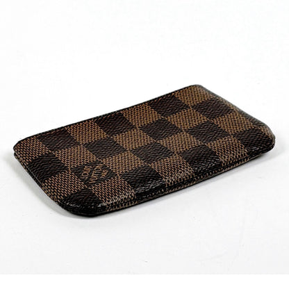 Louis Vuitton Pochette Cles Key Ring Coin Case Damier Brown — view 2