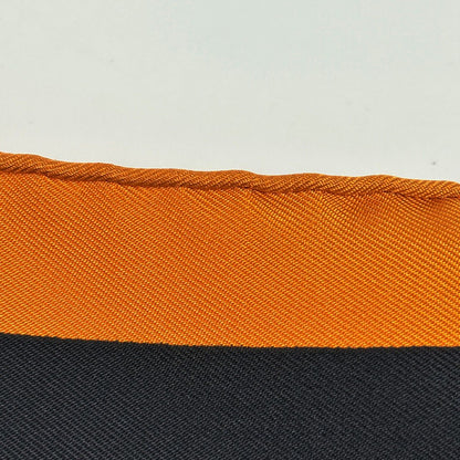 Hermes Carre 90 Sequence Scarf Silk Orange Black — view 3