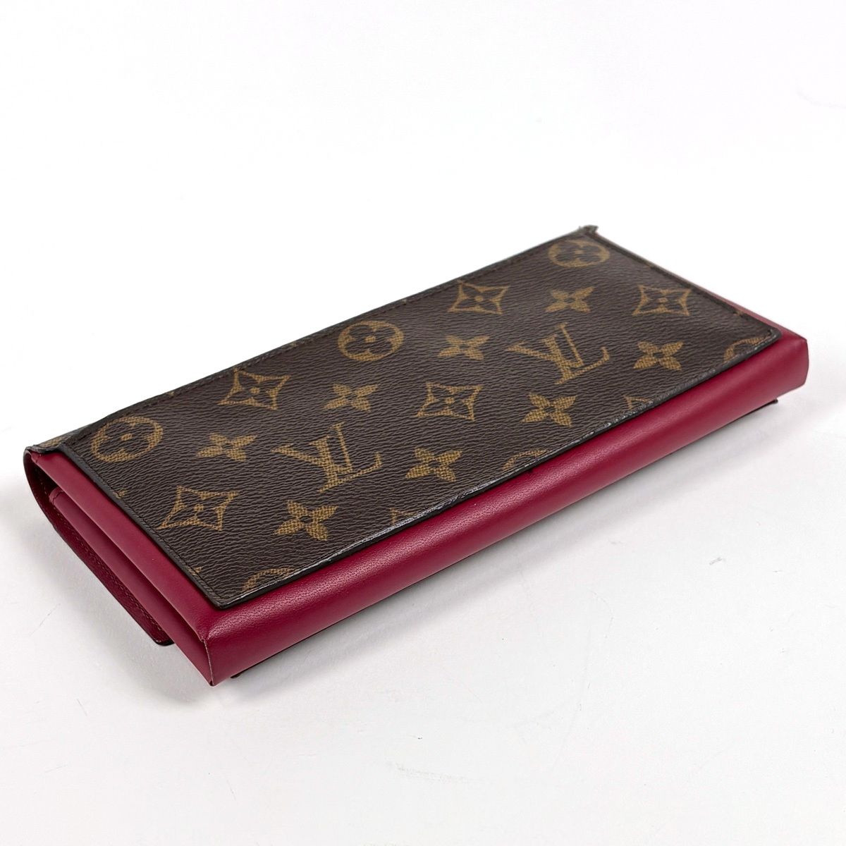 Louis Vuitton Portefeuille Floral Wallet Monogram Brown Fuchsia — view 2