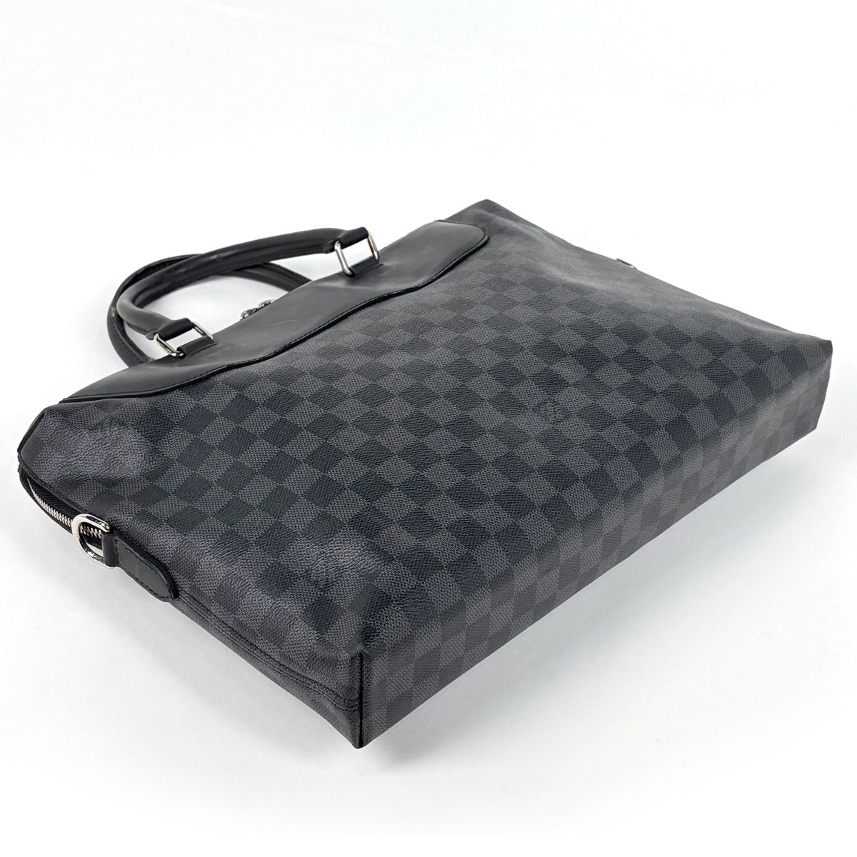 Louis Vuitton Porte Documin Jour NM Pdj Damier Graphite Black Handbag — view 2