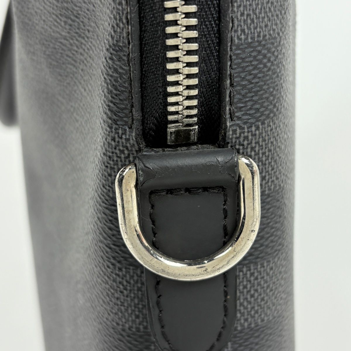 Louis Vuitton Porte Documin Jour NM Pdj Damier Graphite Black Handbag — view 4