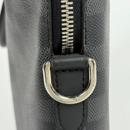 Louis Vuitton Porte Documin Jour NM Pdj Damier Graphite Black Handbag — view 4
