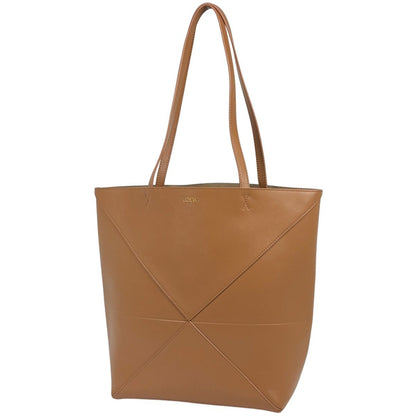 Loewe Puzzle Fold Tote Leather Camel