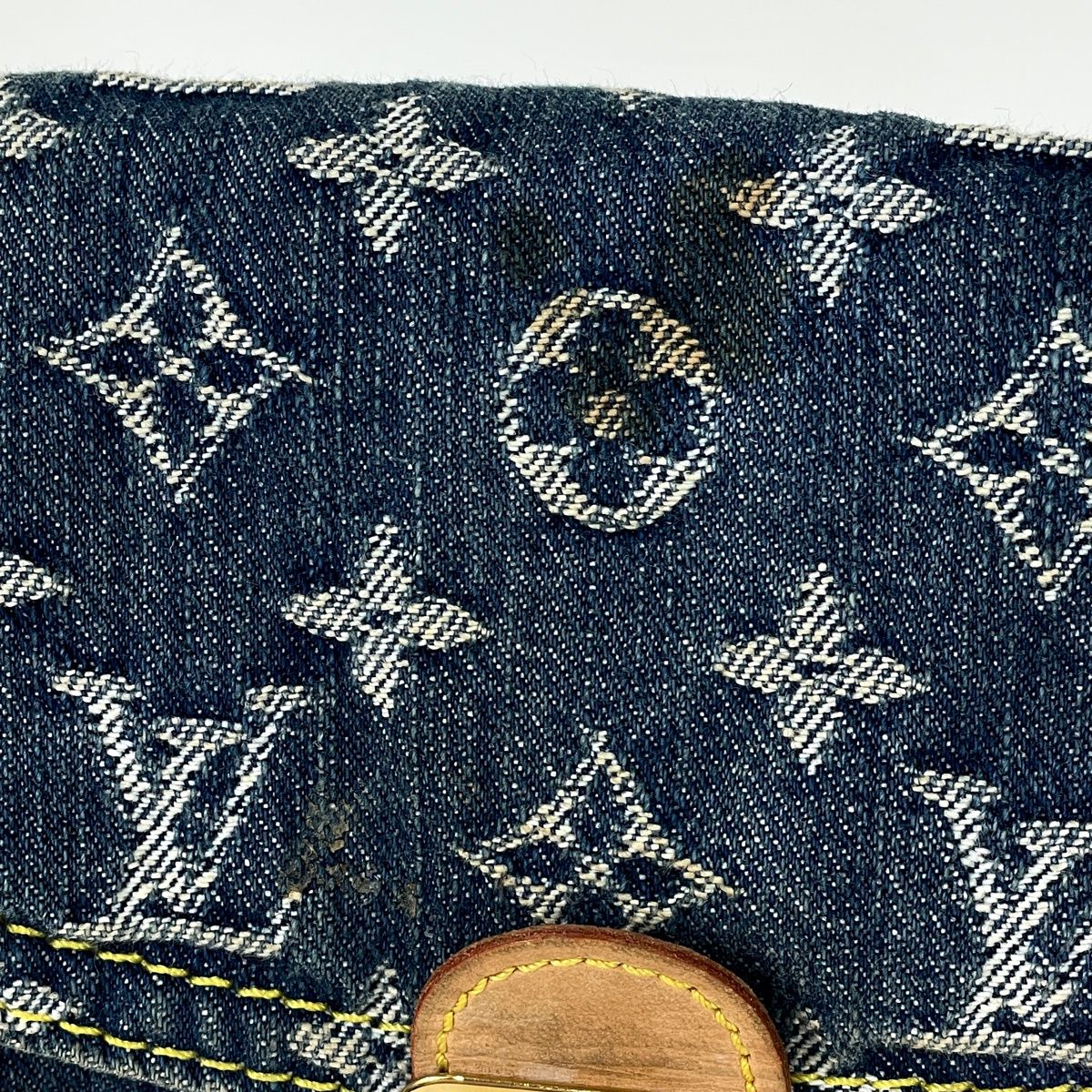 Louis Vuitton Mini Pleaty Shoulder Bag Monogram Denim Blue — view 5