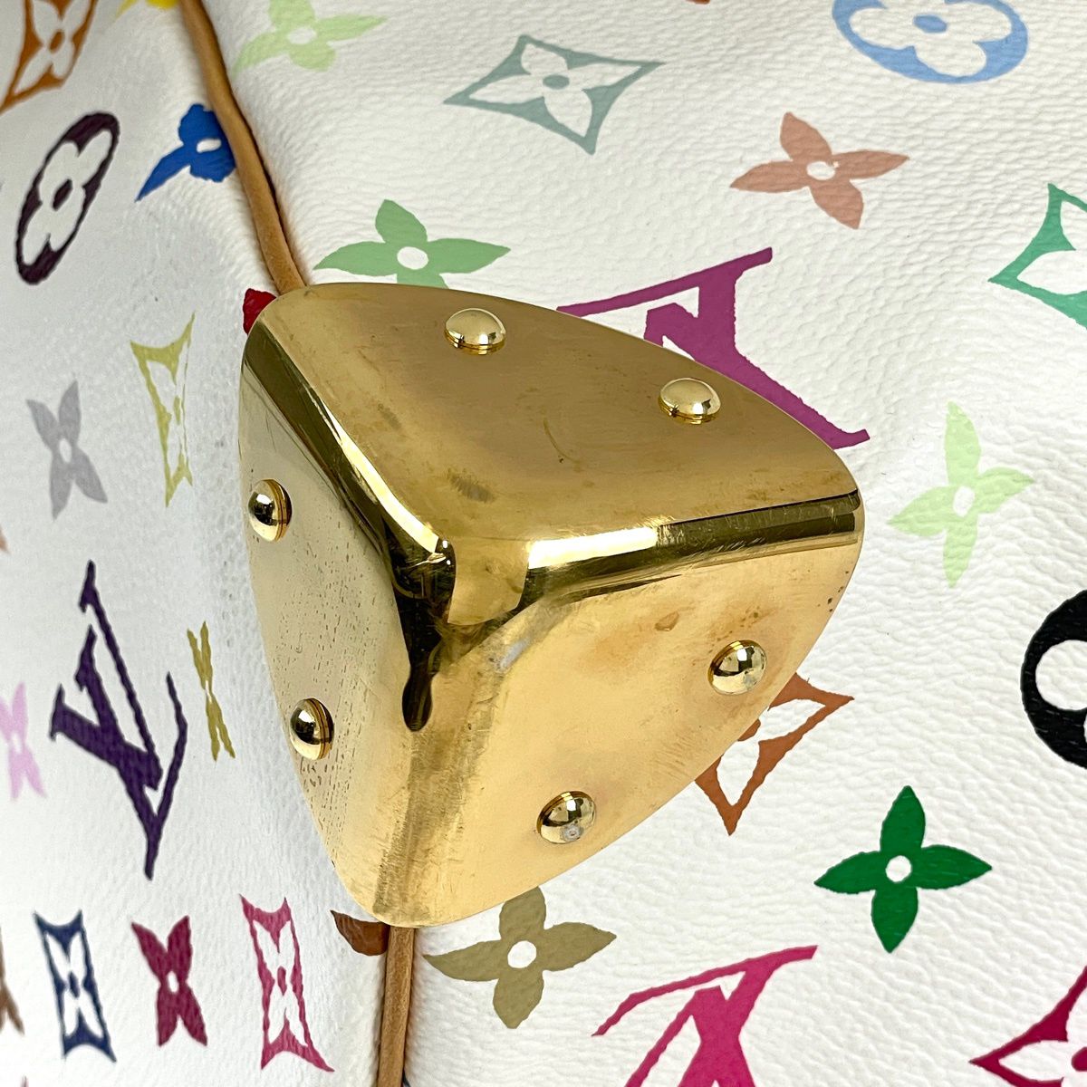Louis Vuitton Keepall 45 Boston Bag Monogram Multicolor Blanc s — view 3