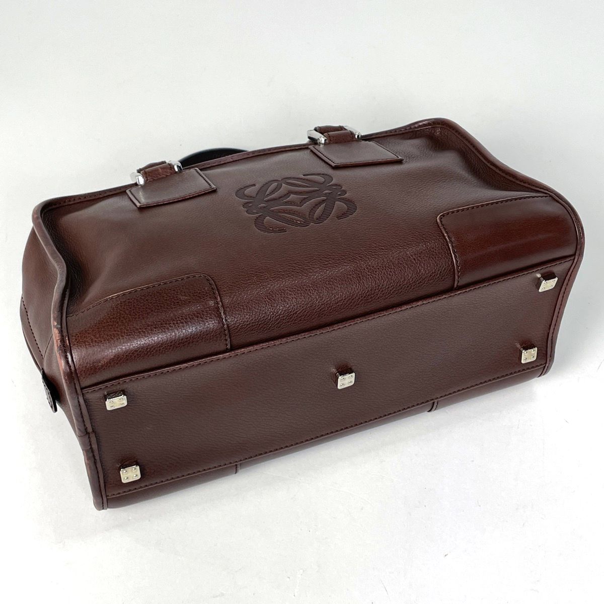 Loewe Amazona 28 Anagram Handbag Leather Brown — view 2