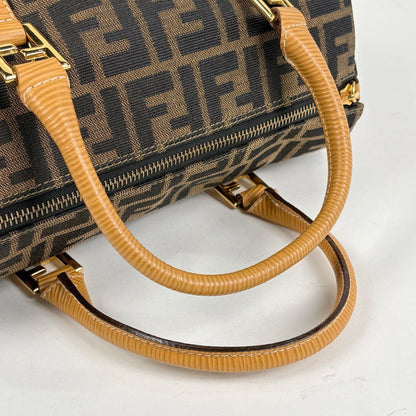 Fendi Zucca Pattern Handbag 2-Way Canvas Brown — view 6