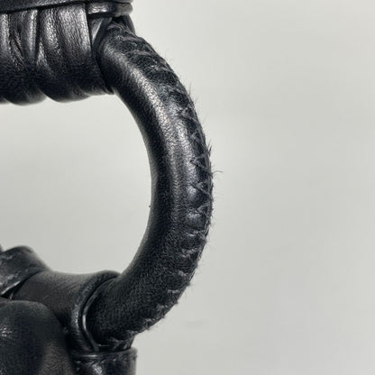 Prada Logo Shoulder Bag Leather Nero — view 4