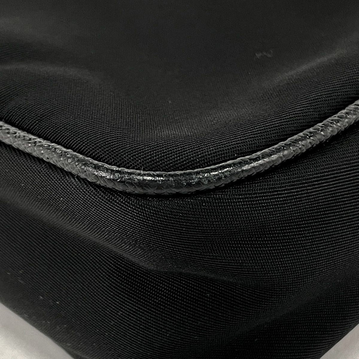 Prada Chain Shoulder Bag Nylon Nero — view 3